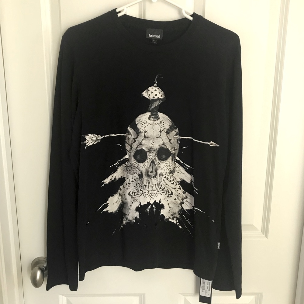 Just Cavalli Black long sleeve shirt